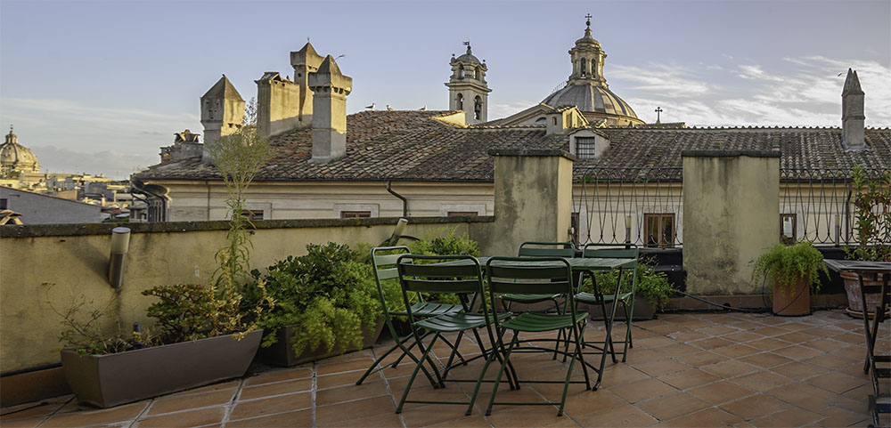 Rome Skyline from our Patio