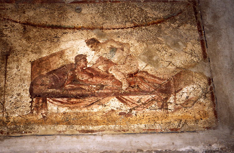 Pompeii, wall art, My Travels in Italy, Marcus Travel Journmal
