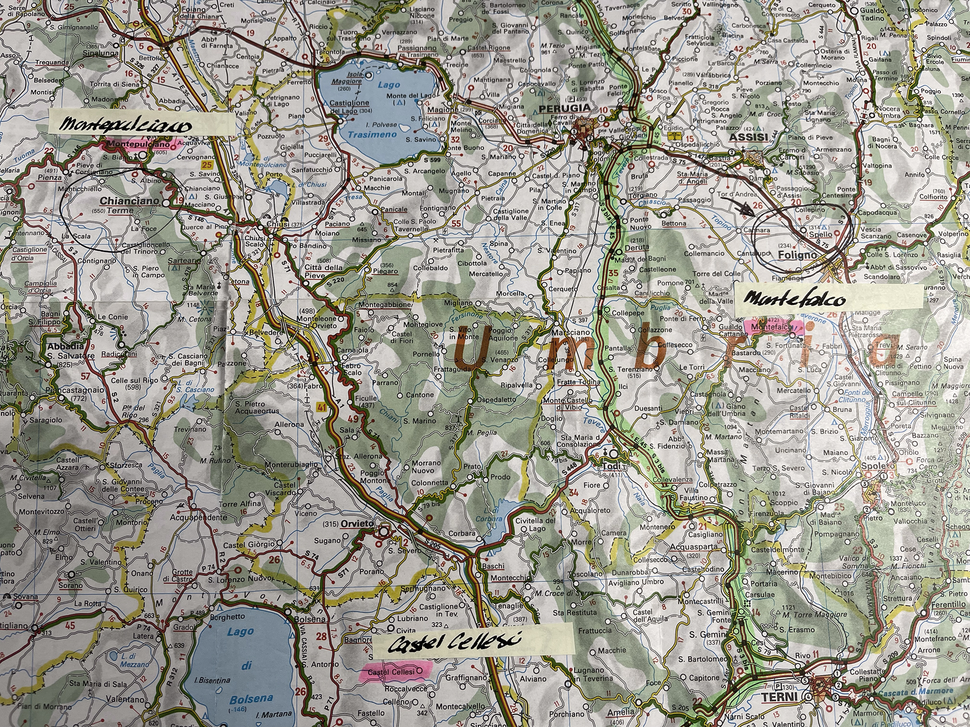 Lazio-Umbria-Tuscany