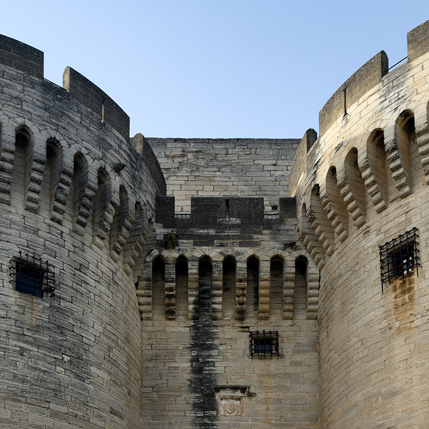 Towers of Fort Saint-André in Villeneuve lesd Avignon